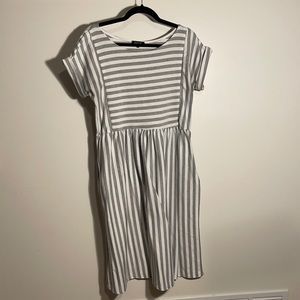 Roolee MOM Dress Striped Nursing Friendly